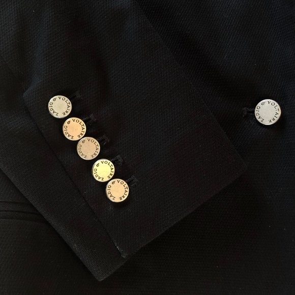 Zadig & Voltaire Deluxe Black Cropped Blazer - Picture 4 of 5